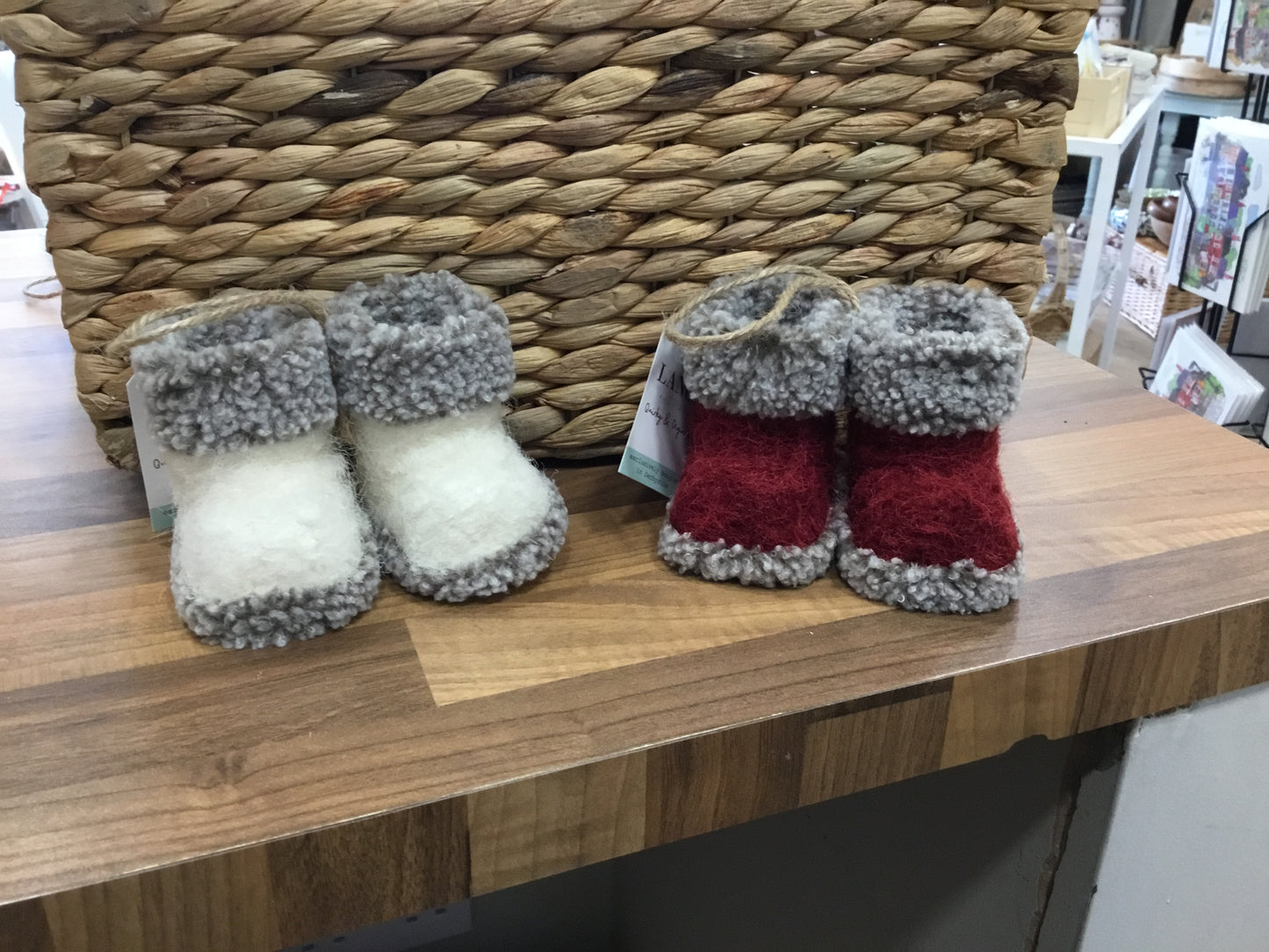 Santas hanging boots