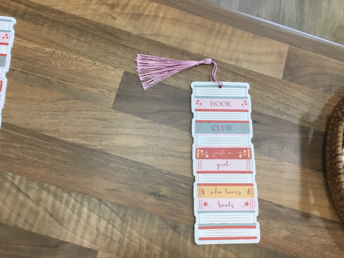 Wooden bookmark