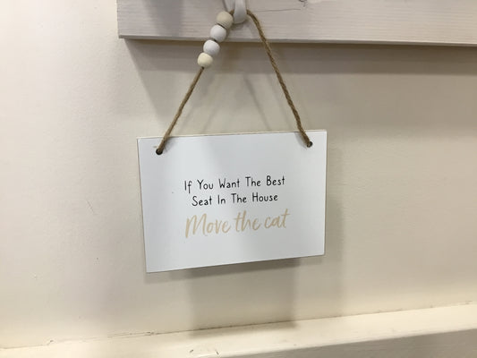 Move the cat sign