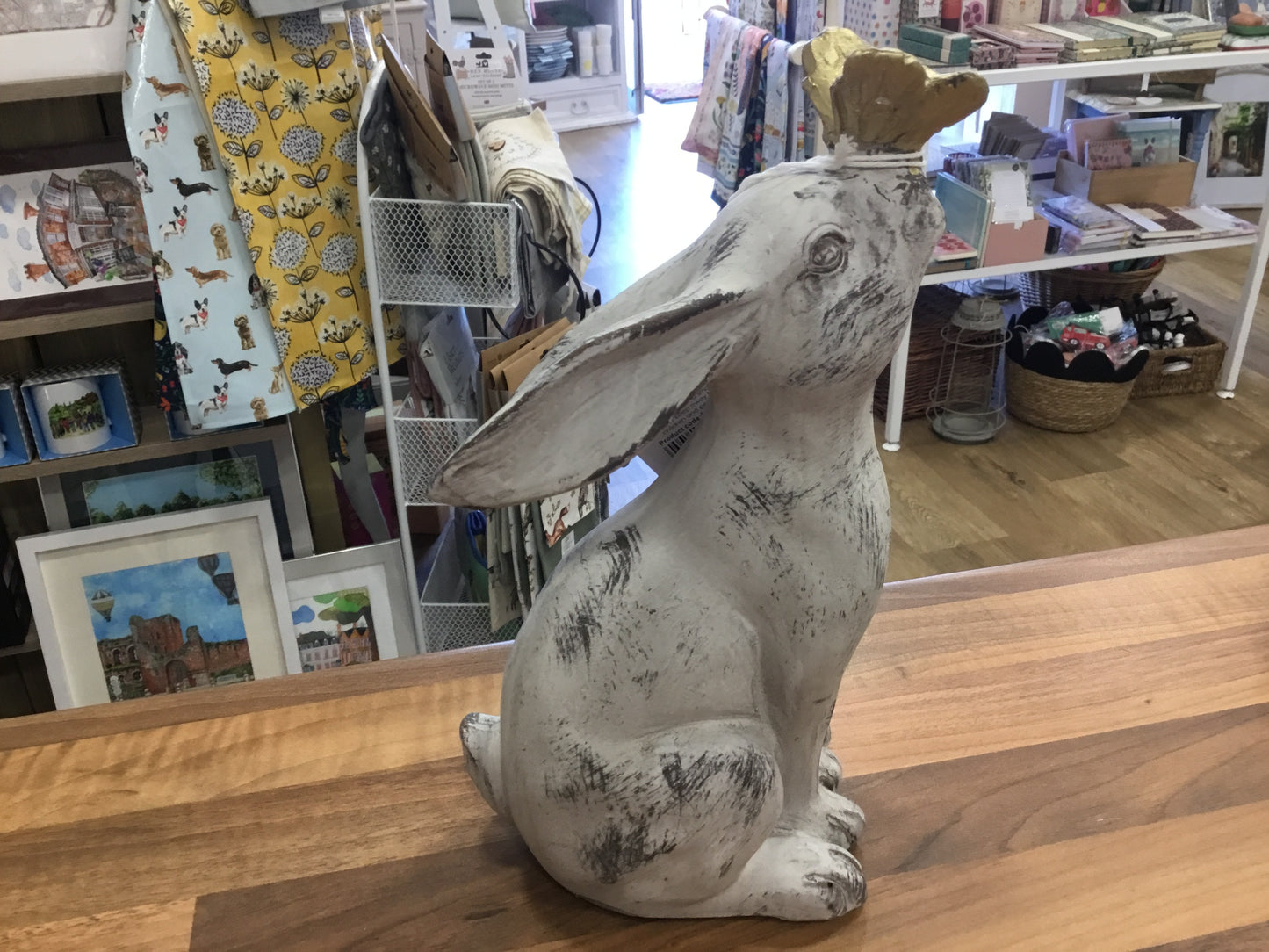 Rabbit with butterfly