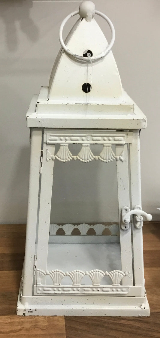 Decorative white glass door lantern