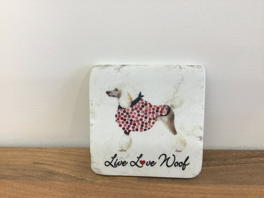 Stone and cork backed coaster