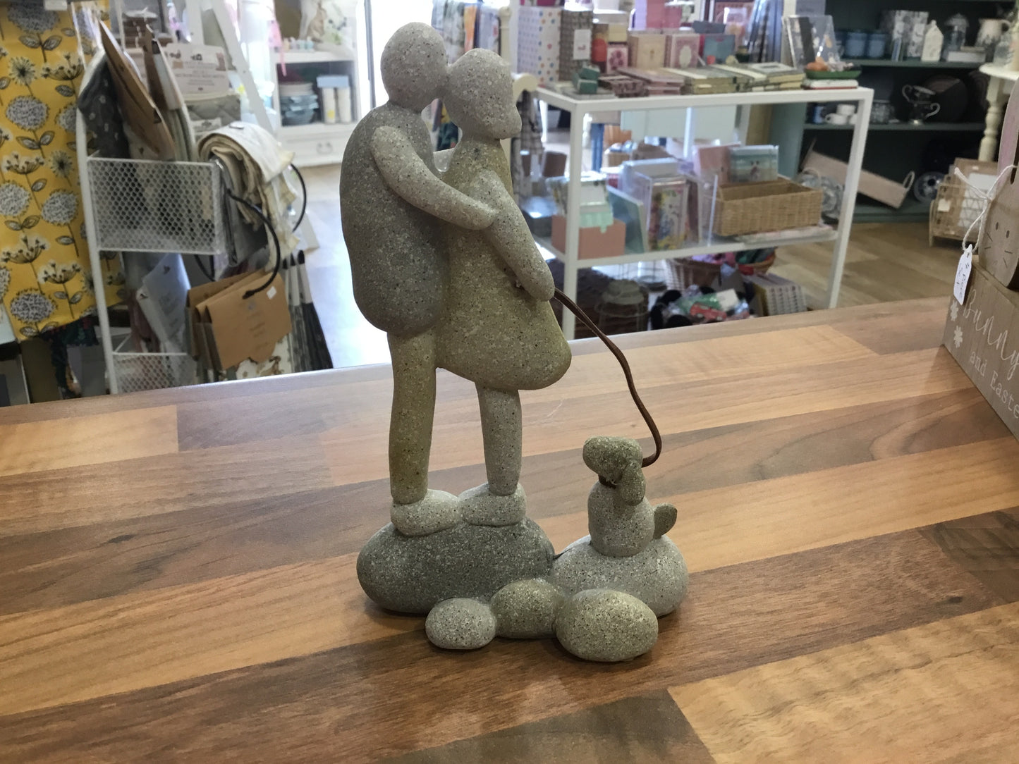 Stone pebble couple