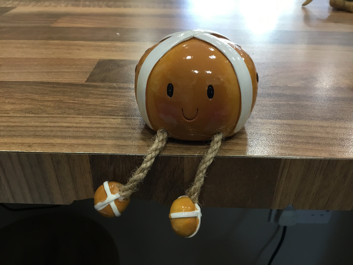 Ceramic shelf sitter Hot Cross Bun