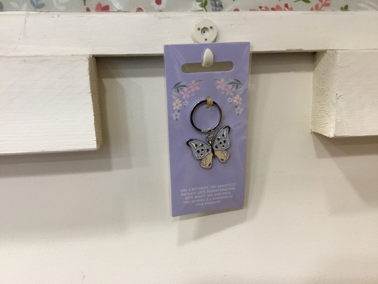 Butterfly keyring