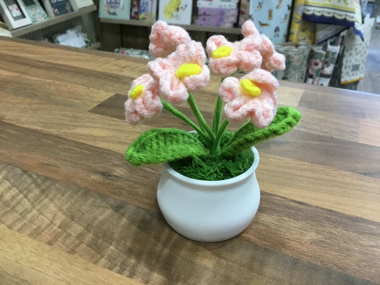 Pretty Pot of crochet flowers