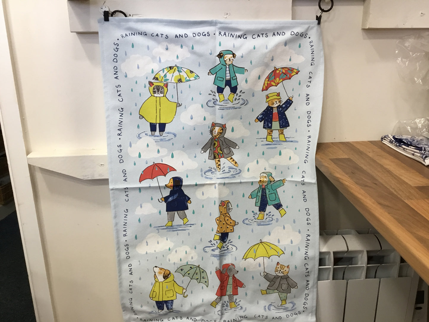 Tea towel cats and dogs