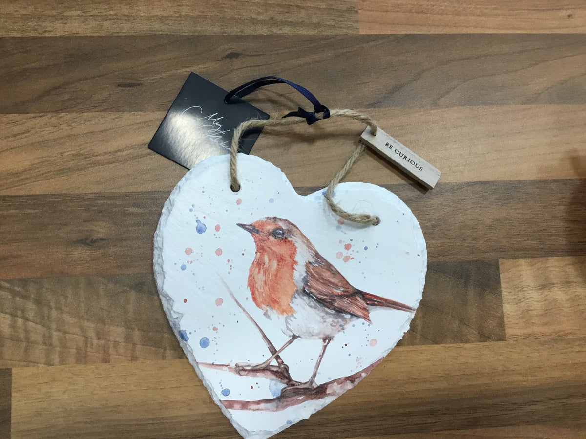 Robin heart slate