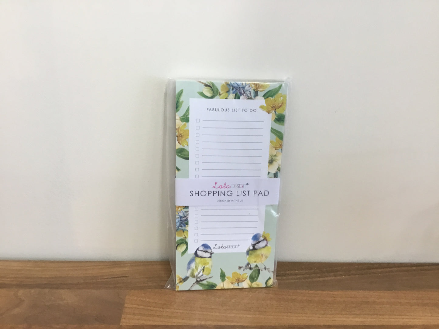 Lola Design - Blue tit shopping list