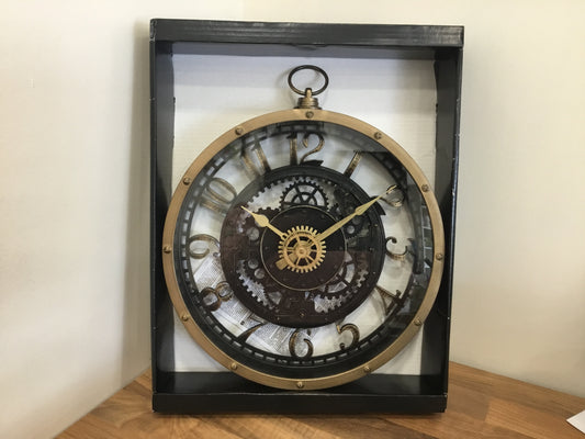 Fob style cog antique style clock