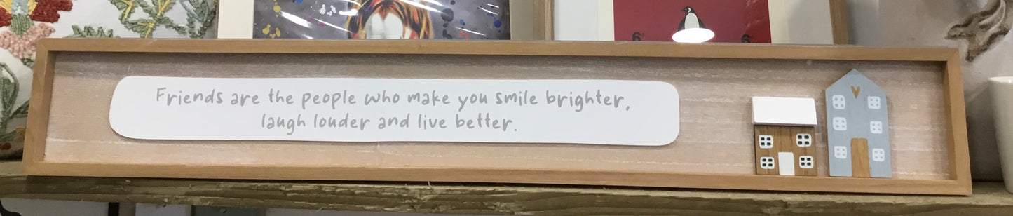 Friends wooden plaque