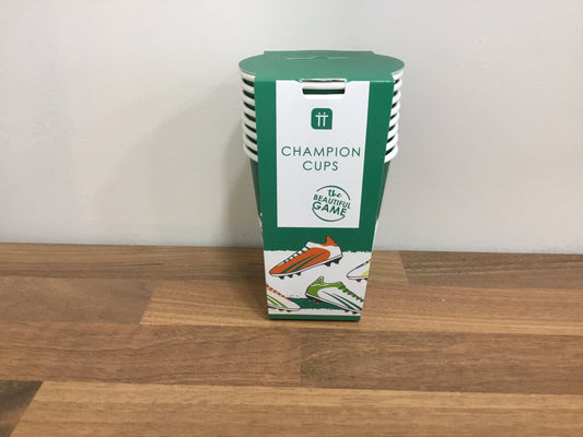 Football boots paper cups