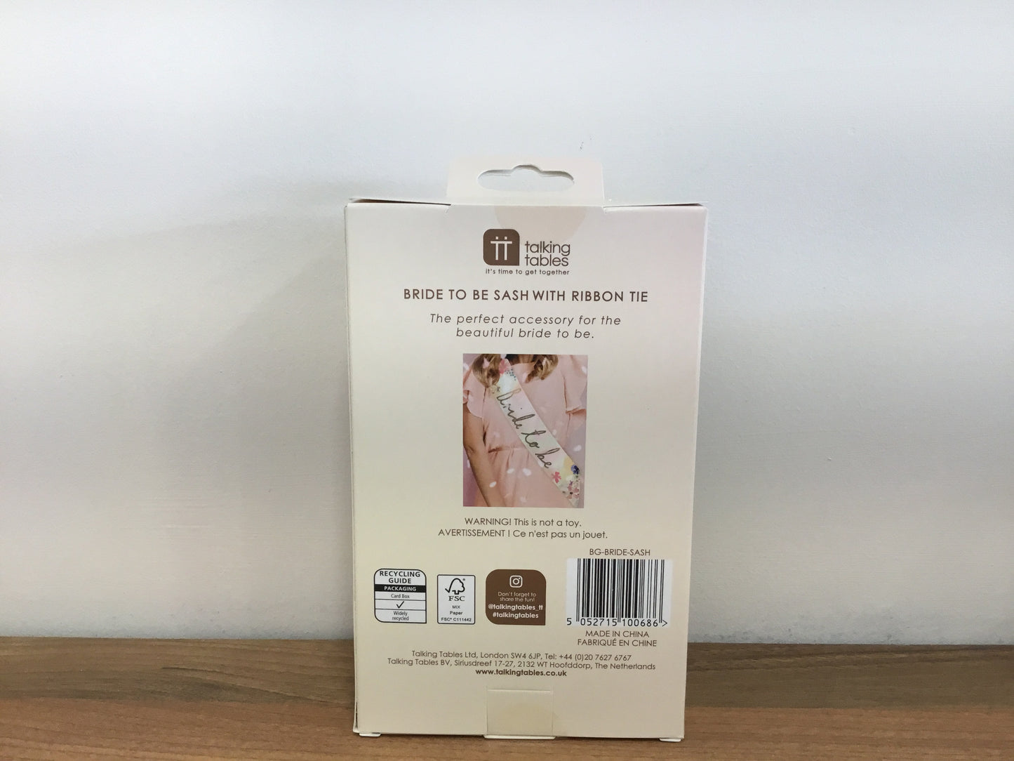 Bride to be Sash by Talking Tables
