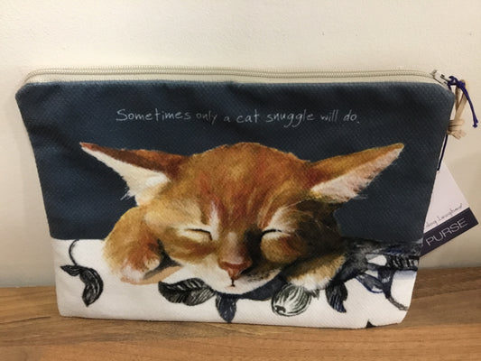 Ginger cat purse