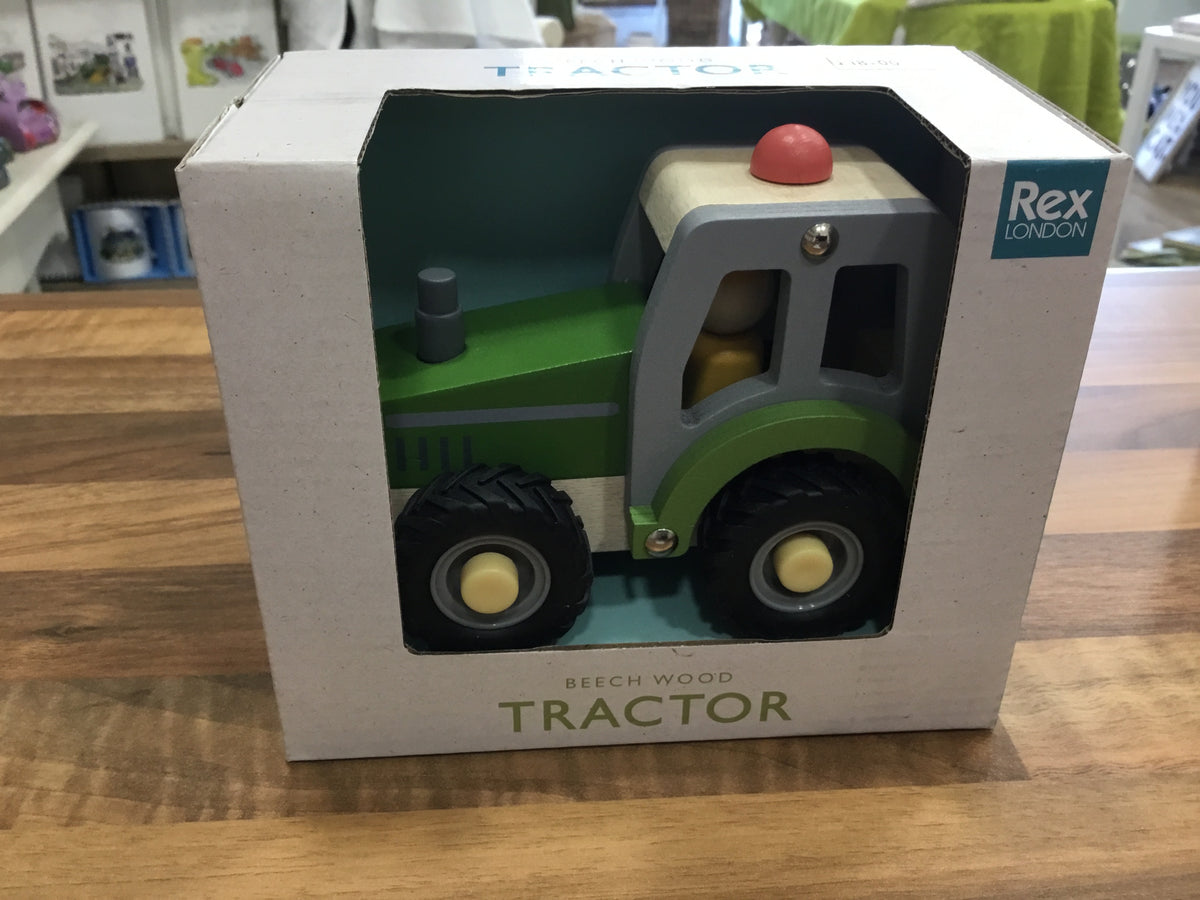 Wooden tractor
