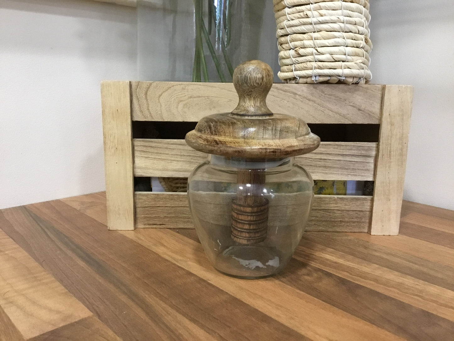 Honey Jar and Mixer.