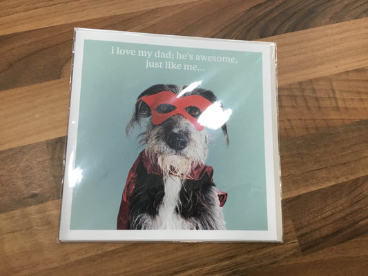 I love my dad card