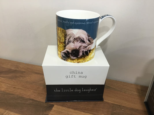 Little dog laughed mug “eyebrows”