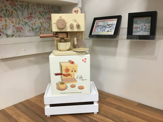 Wooden coffee machine
