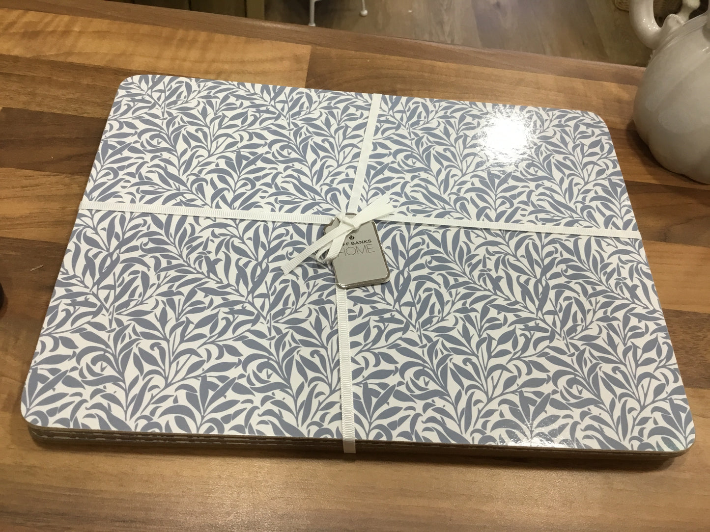 Blue floral placemats