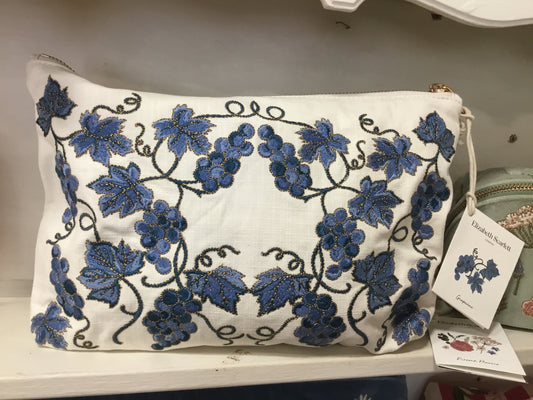 Grapevine Canvas pouch by Elizabeth Scarlett