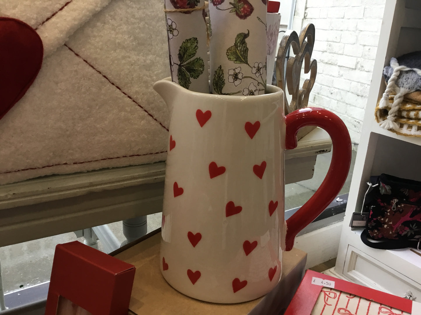 Heart ceramic jug