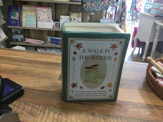 A Walk in the Woods ceramic vase