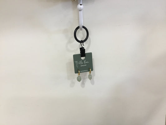 earrings. Jade drop earrings
