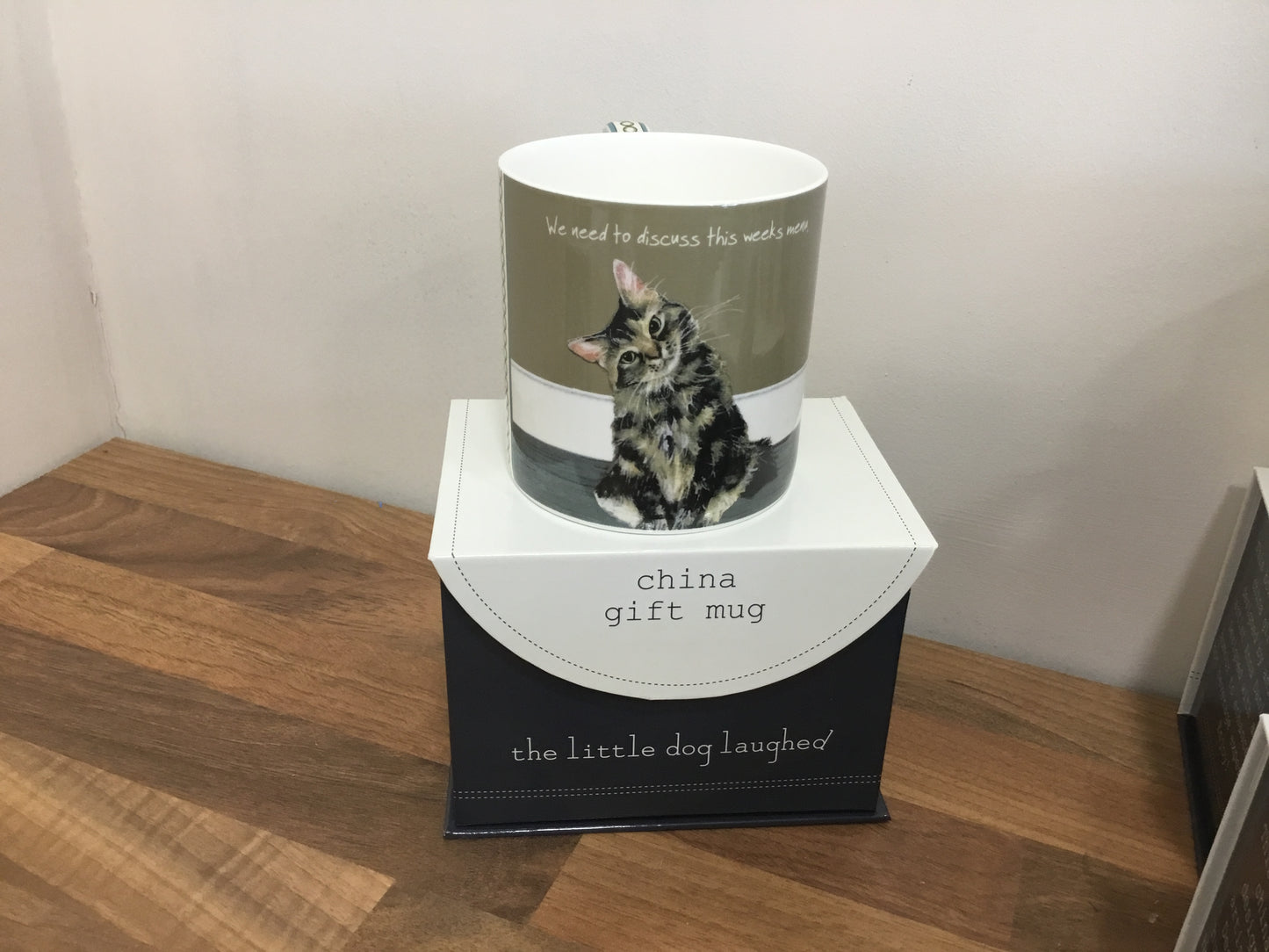 Little dog laughed mug “cats menu”