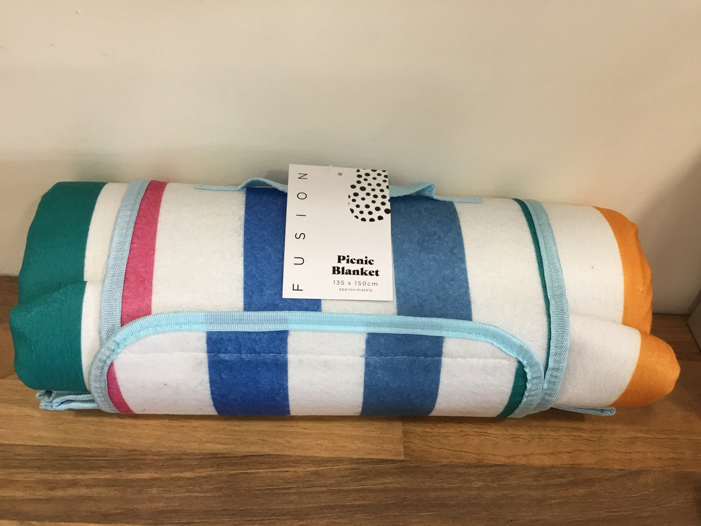 Striped picnic blanket