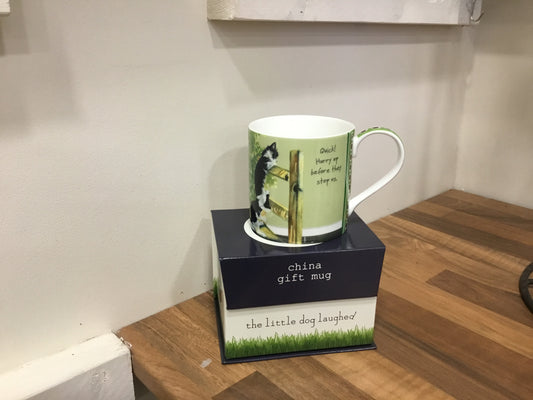 Little dog laughed mug. Kittens.