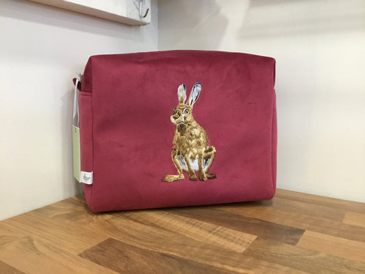 Wrendale cosmetic bag. Hare