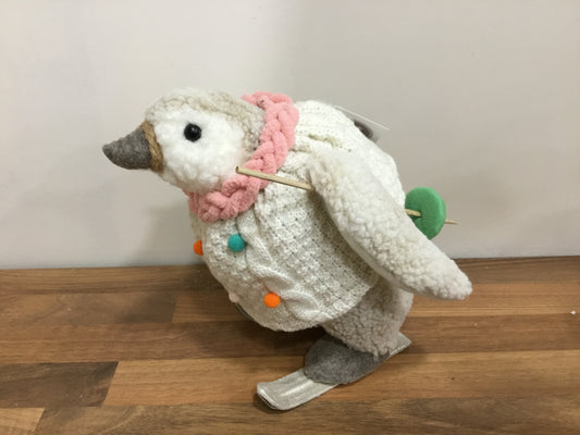 Skiing penguin ornament