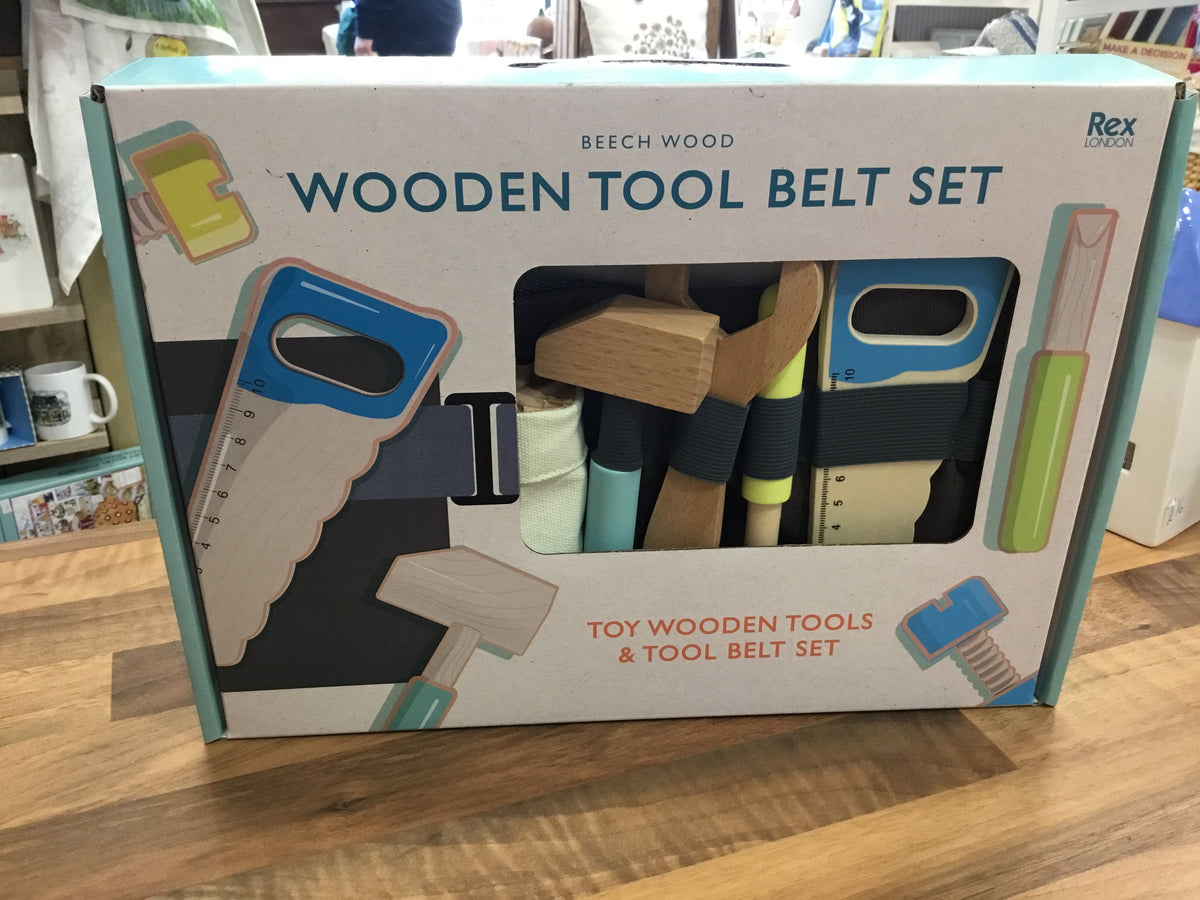 Wooden tool belt set