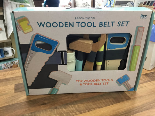 Wooden tool belt set