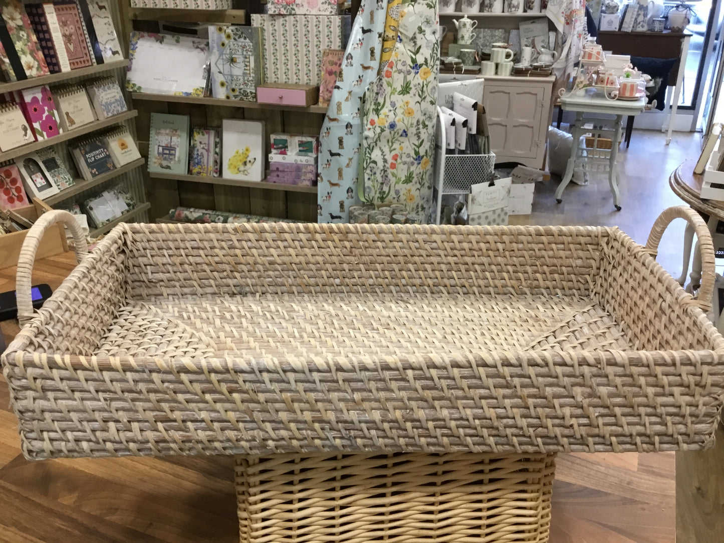 Rattan tray
