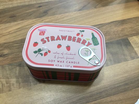 Strawberry Tin Candle by Paddywax