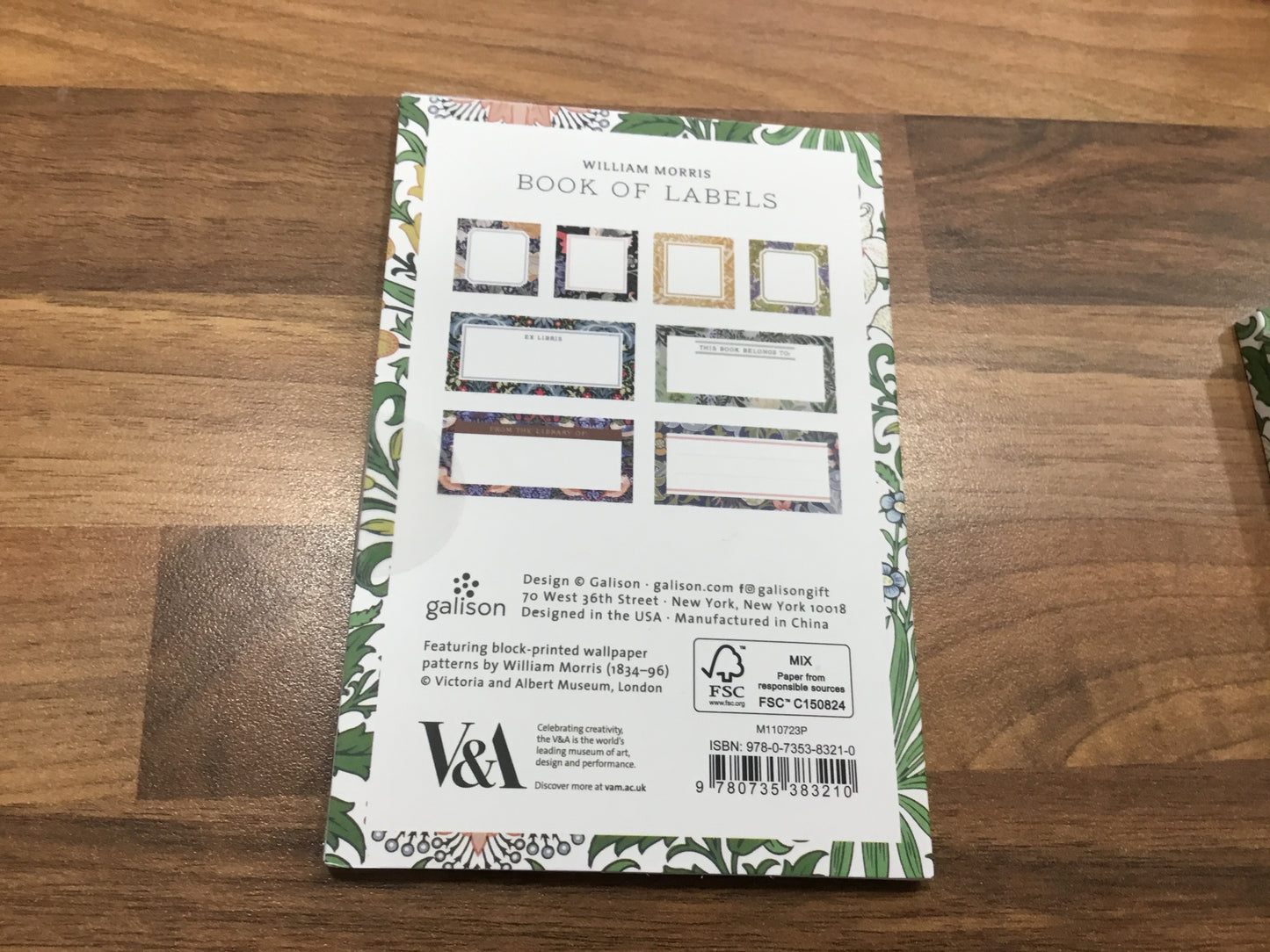 William Morris Book of Labels