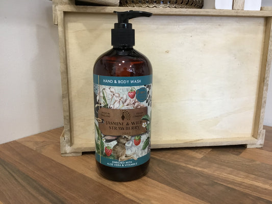 Jasmine and Wild Strawberry. Hand and Body Wash
