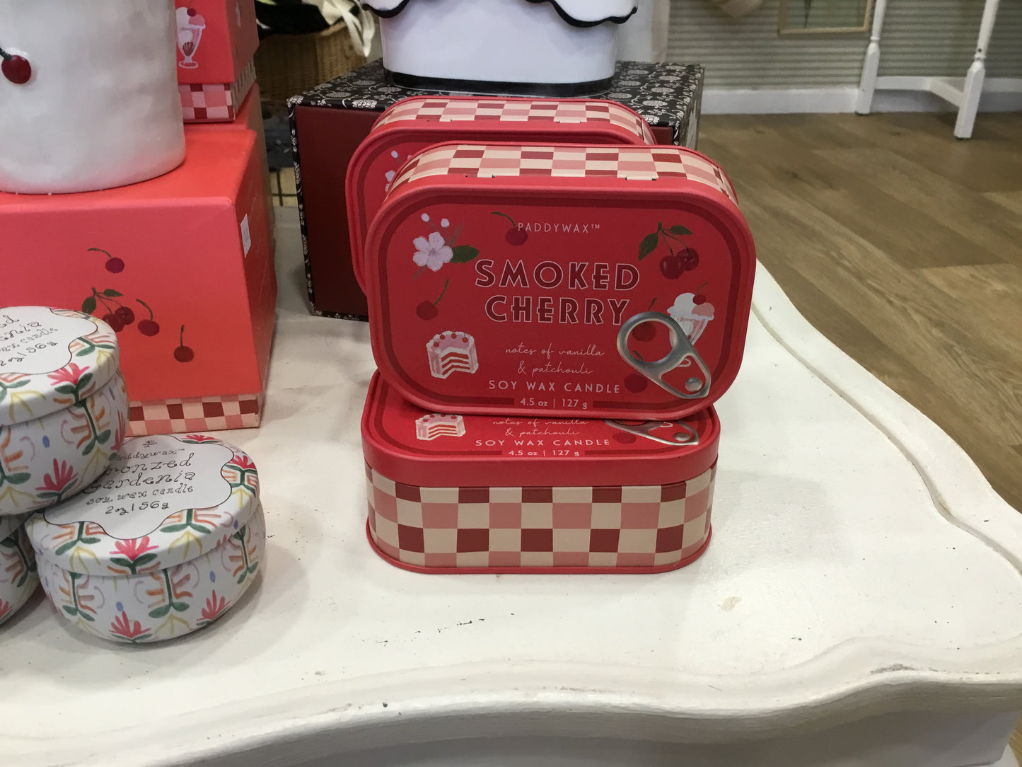 Smoked Cherry Tin Candle by Paddywax