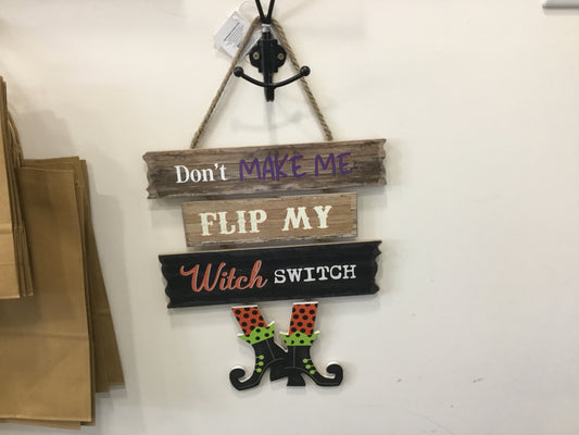 Witch switch plaque