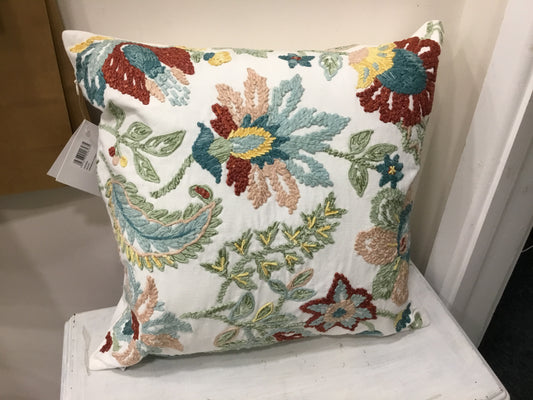 Amara multi coloured embroidered cushion