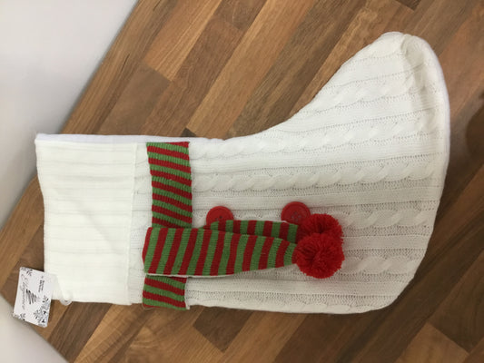 Christmas knitted stocking