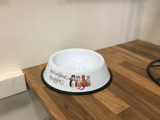 Small Cat Bowl. Marvellous Moggies.