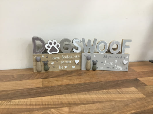 Dog Pebble Sign.