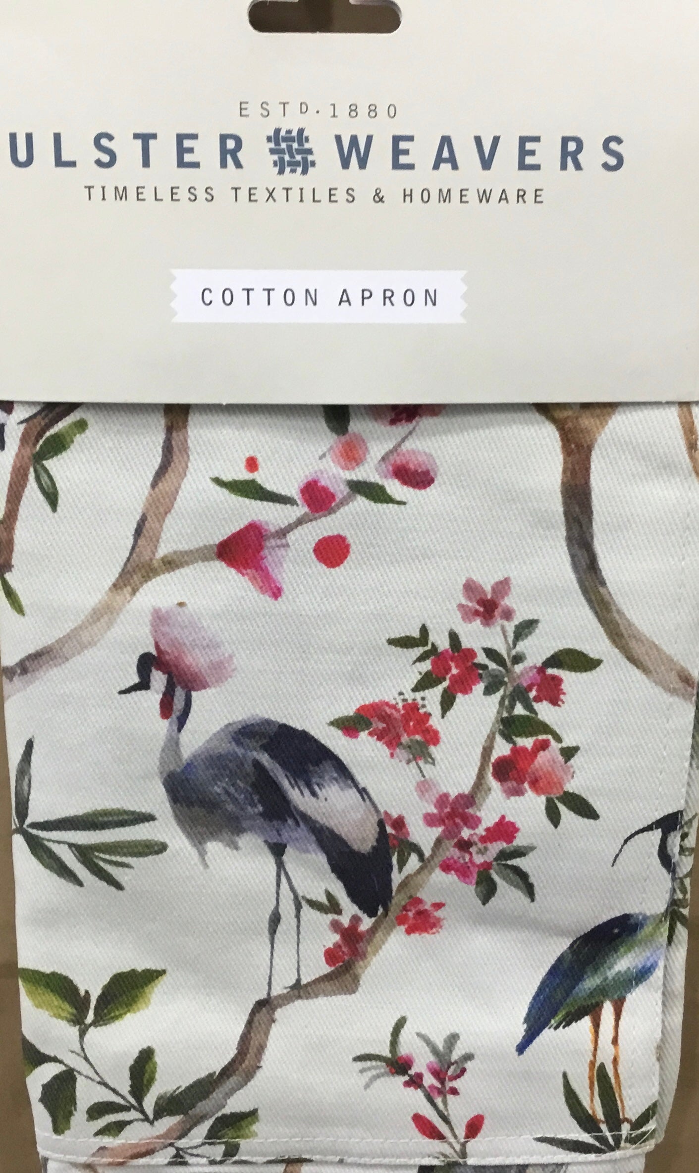 Oriental birds apron