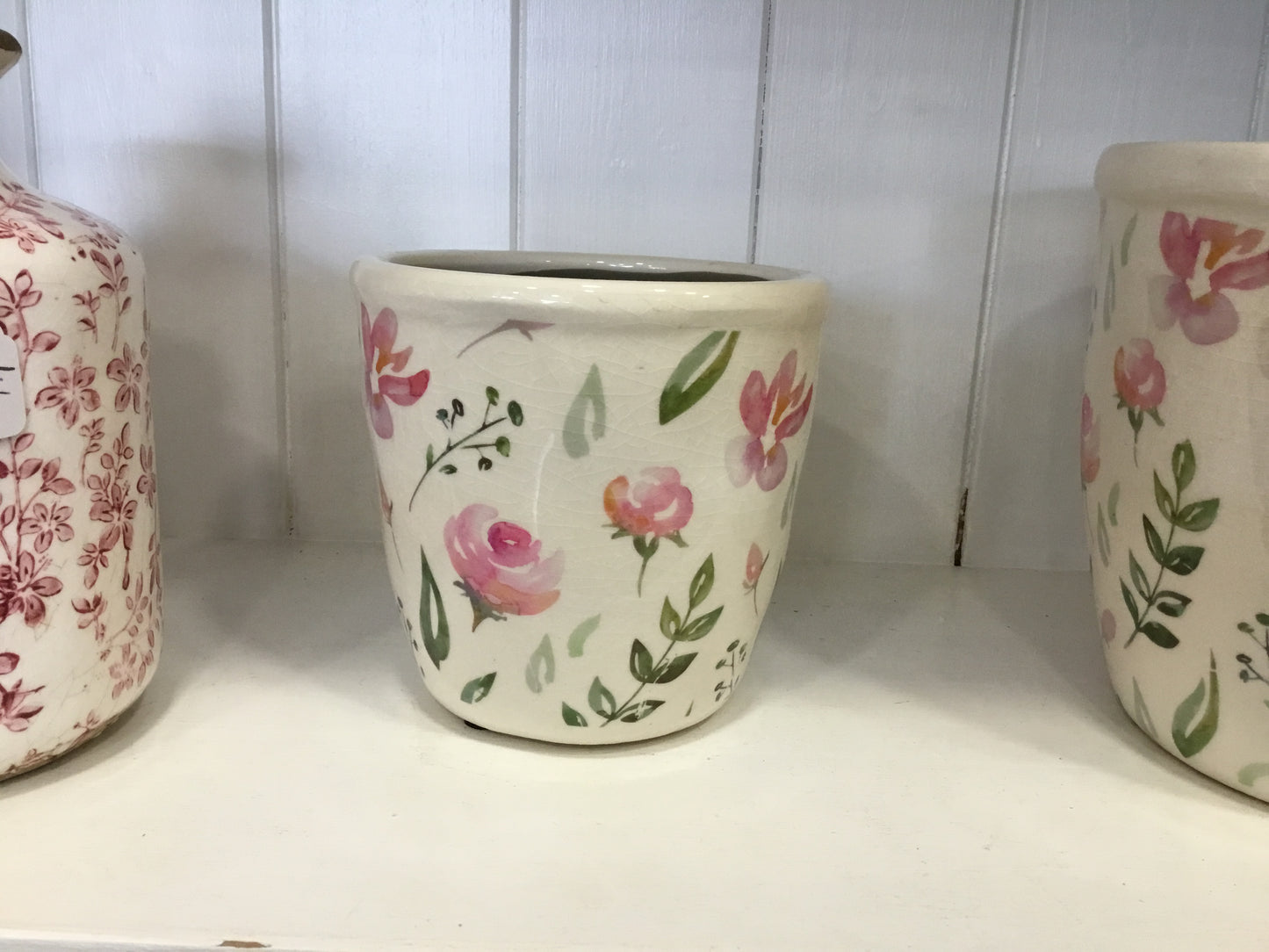 Roses vintage planter