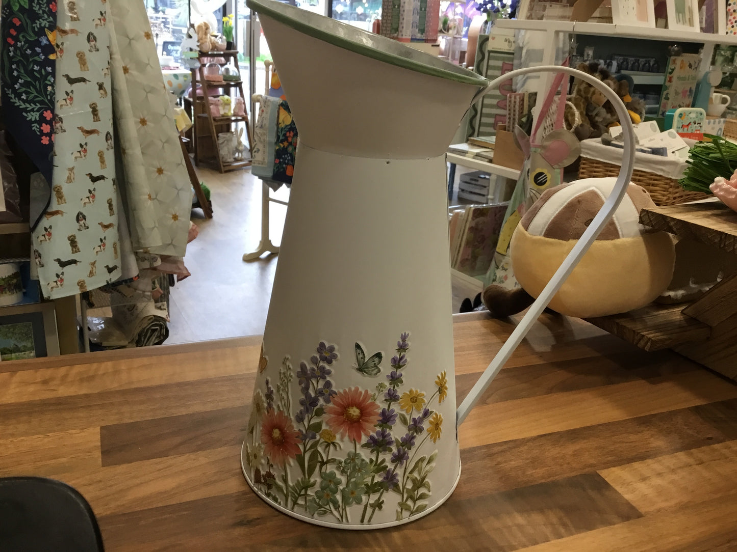 Enamel floral Jug