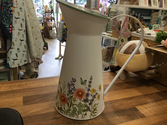 Enamel floral Jug