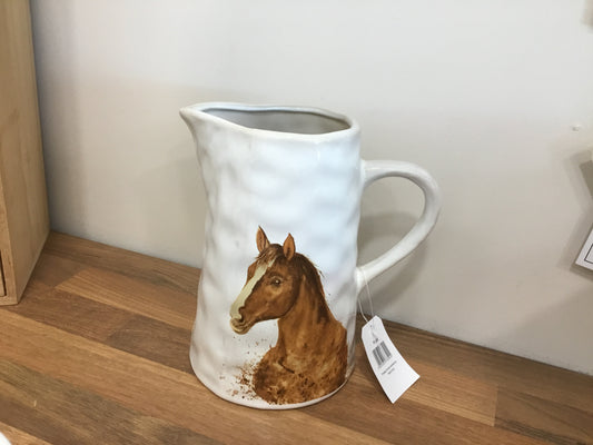 Horse ceramic jug